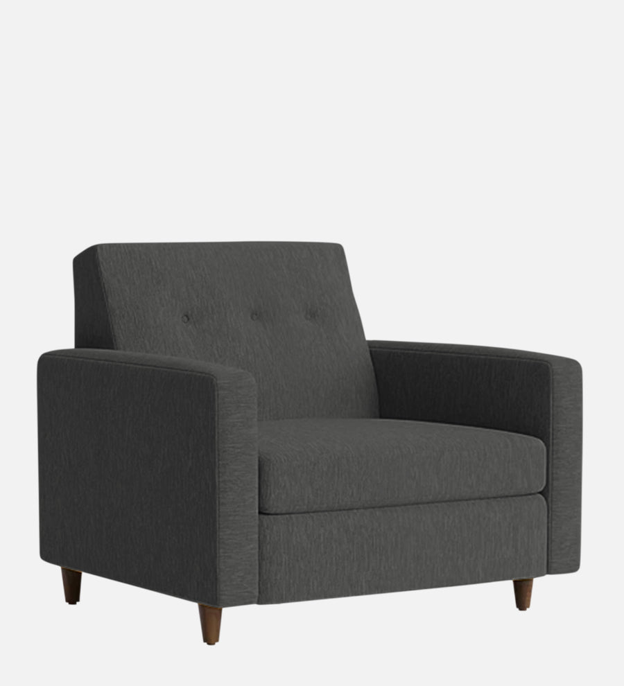 Timon Fabric 1 Seater Sofa In Charcoal Grey Colour - Febonic Living