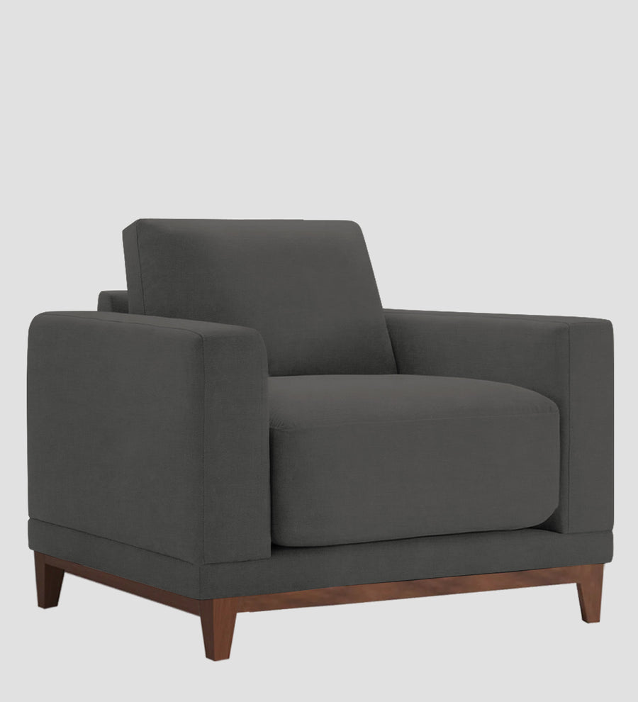 Esha Fabric 1 Seater Sofa In Stone Grey Colour - Febonic Living