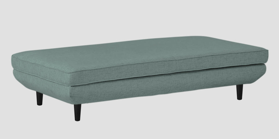 Hiver Fabric Day Bed Sofa In Suka Beige Colour With Back Rest - Febonic Living