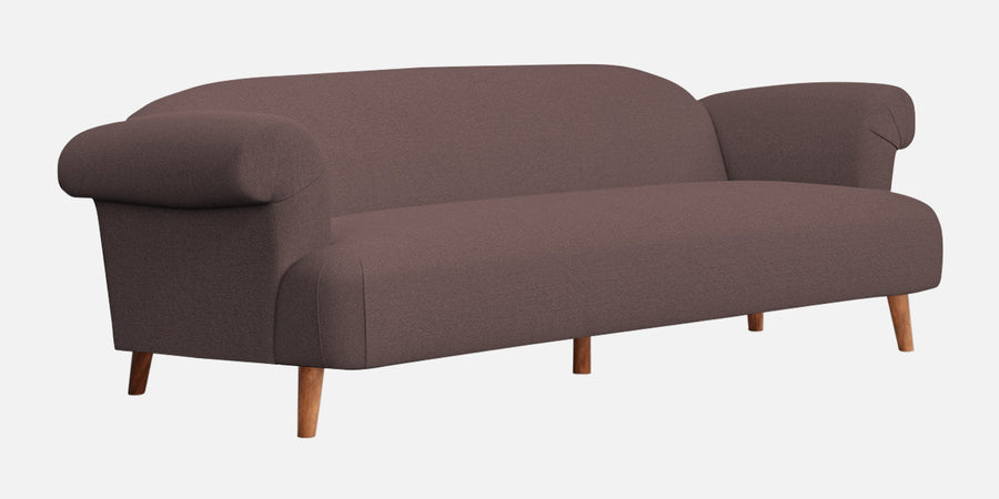 Barber Fabric 3 Seater Sofa In Night Brown Colour - Febonic Living