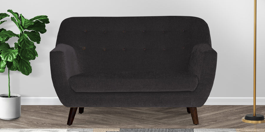 German Fabric 2 Seater Sofa In Maba Grey Colour - Febonic Living