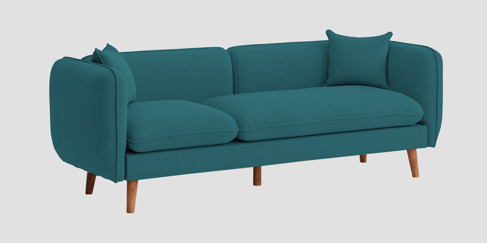 Reva Fabric 3 Seater Sofa In Water Blue Colour - Febonic Living