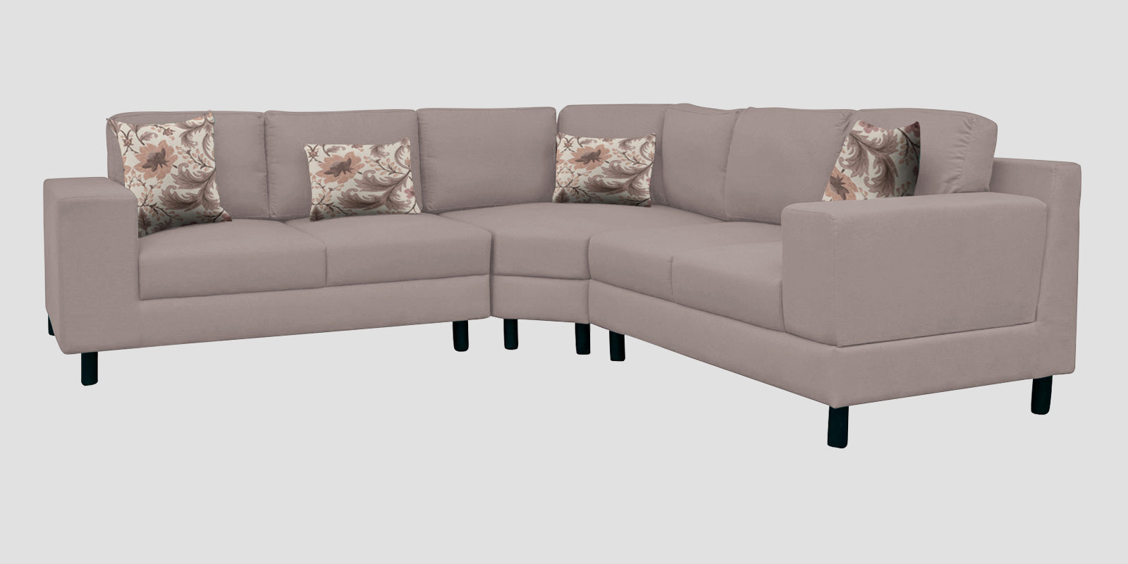 Betty Fabric 6 Seater RHS Corner Sofa In Almond Beige Colour - Febonic Living
