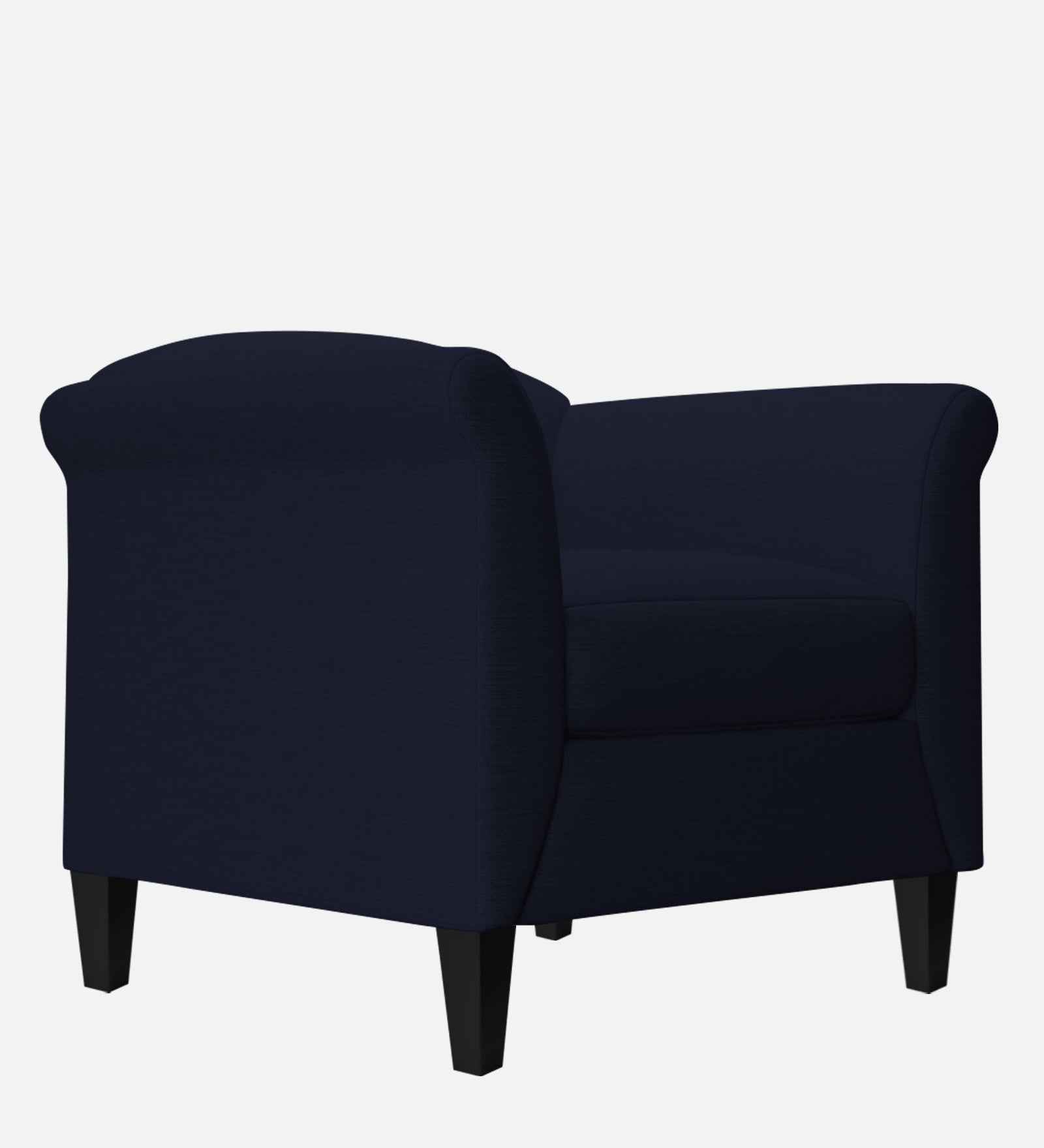 Kimber Fabric 1 Seater Sofa in Royal Blue Colour