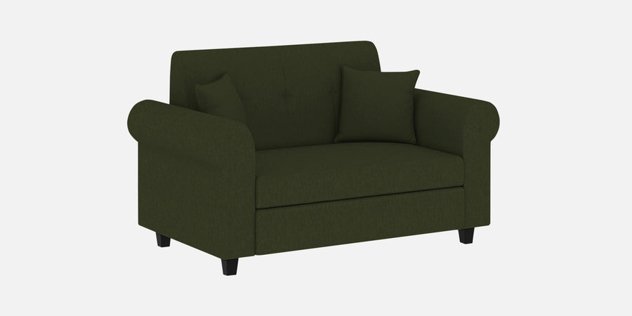 Derado Fabric 2 Seater Sofa In Olive Green Colour - Febonic Living