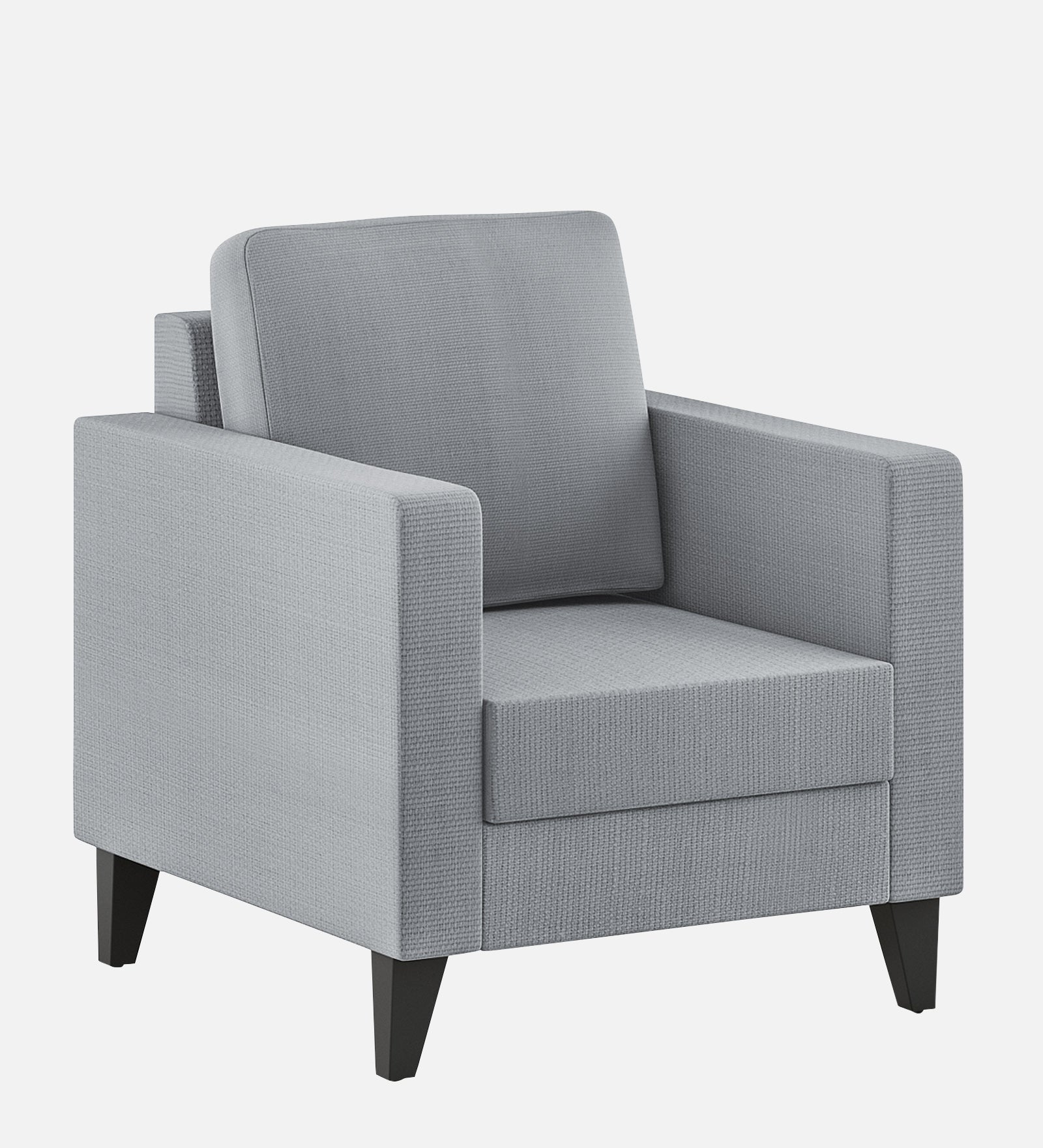 Nori Fabric 1 Seater Sofa In Lit Grey Colour