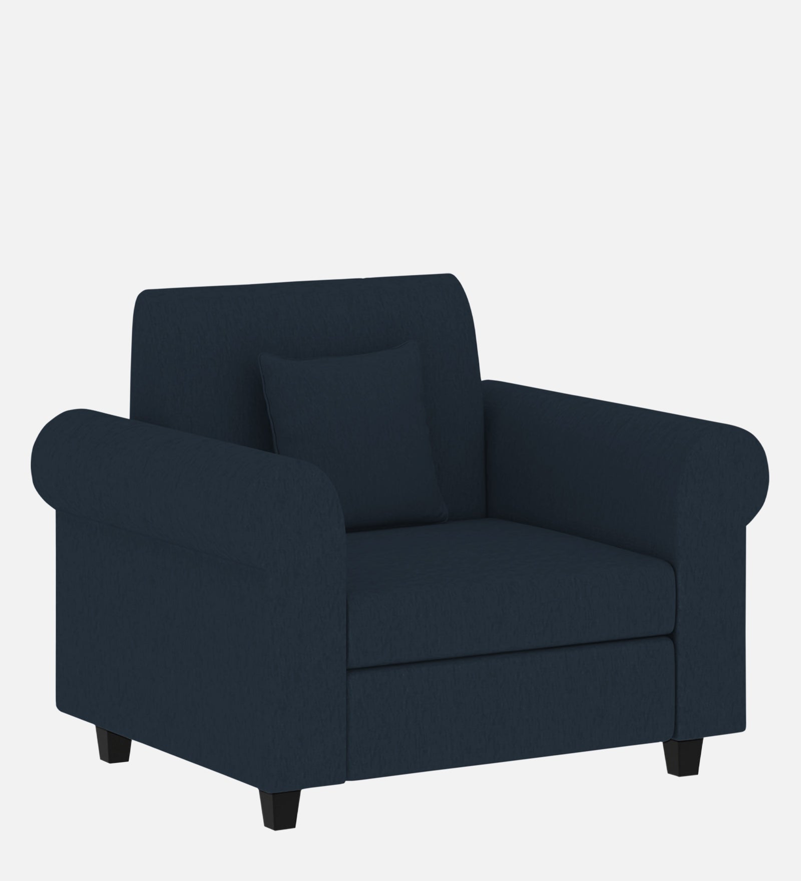 Derado Fabric 1 Seater Sofa in Denim blue Colour