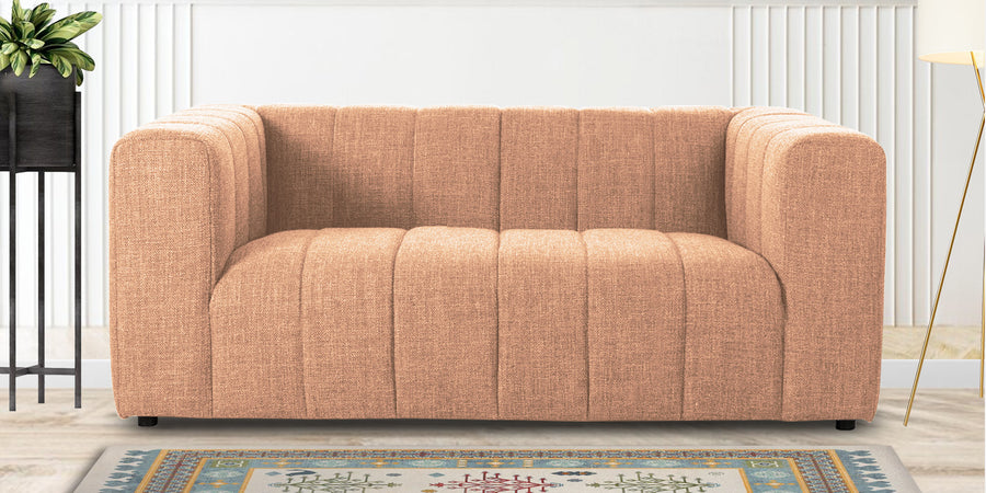 Lara Fabric 2 Seater Sofa In Cosmic Beige Colour - Febonic Living