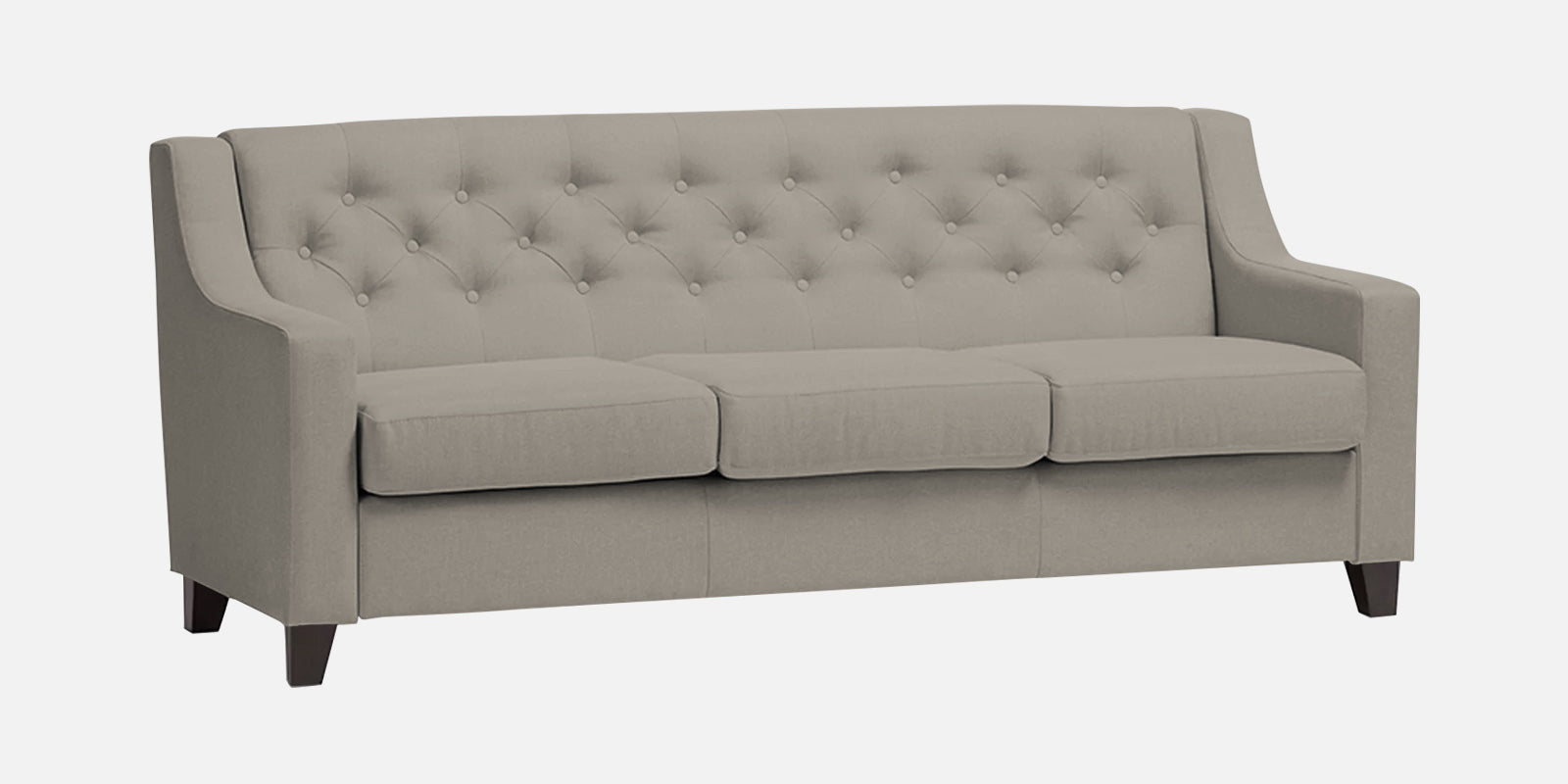 Baidy Fabric 3 Seater Sofa in Ash Grey Colour