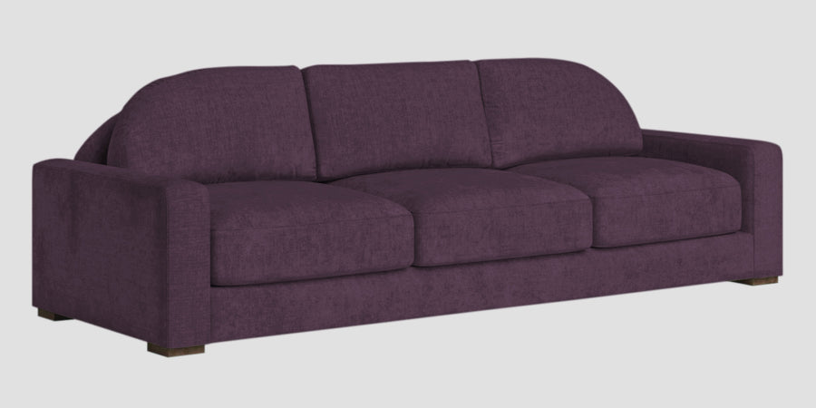 Dara Fabric 3 Seater Sofa In Greek Purple Colour - Febonic Living