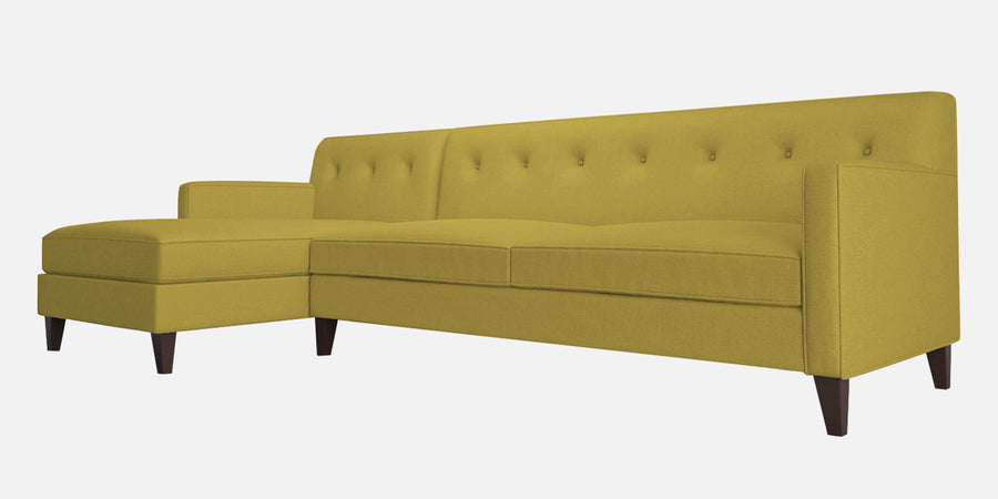 Miller Fabric Rhs Sectional Sofa 3 Lounger In Parrot Green Colour - Febonic Living