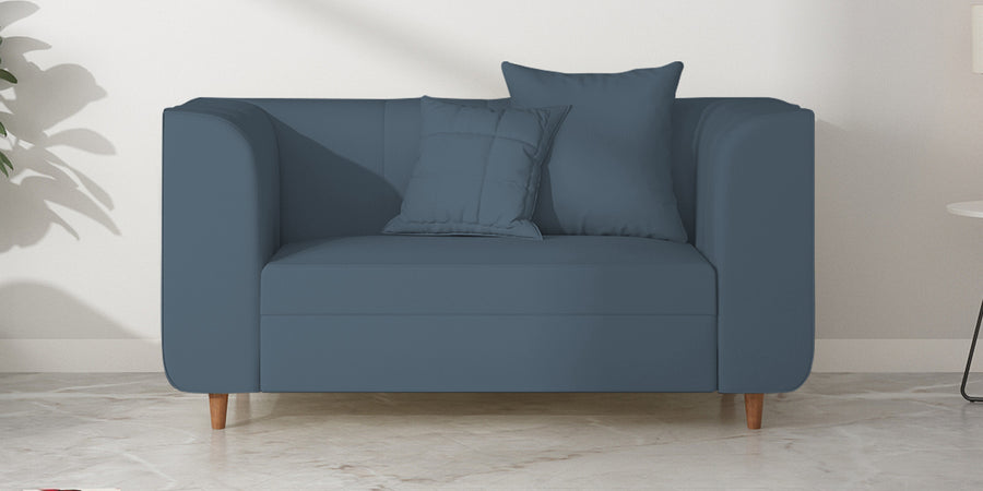 Sumo Velvet 2 Seater Sofa In Oxford Blue Colour - Febonic Living