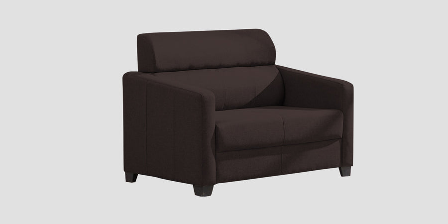 Devo Fabric 2 Seater Sofa In Dark Brown Colour - Febonic Living