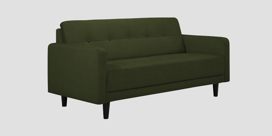 Noha Fabric 2 Seater Sofa In Olive Green Colour - Febonic Living