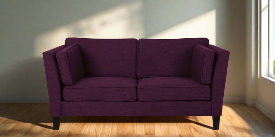 Nigar Fabric 2 Seater Sofa In Greek Purple Colour - Febonic Living