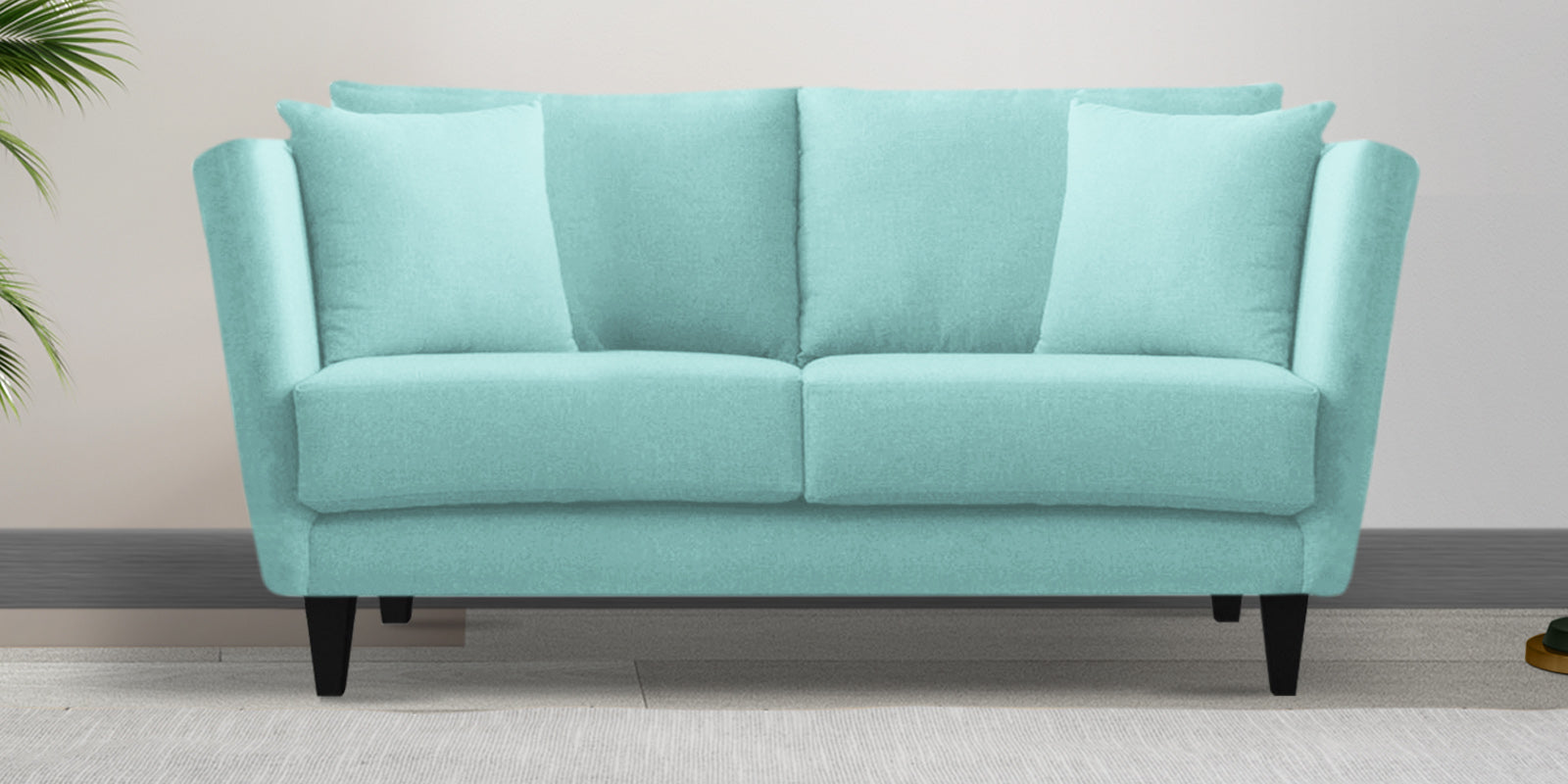 Norway Velvet 2 Seater Sofa In Barmunda Aqua Colour