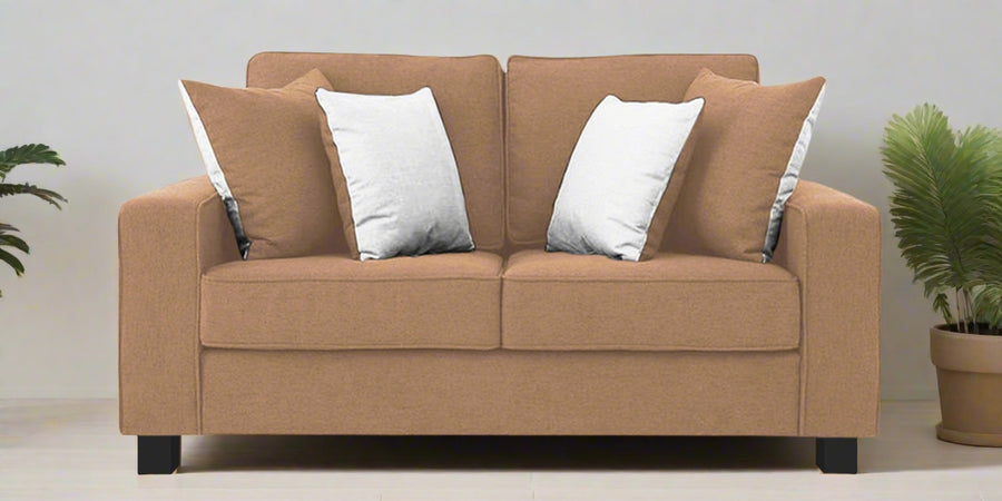 Ladybug Fabric 2 Seater Sofa In Cosmic Beige Colour - Febonic Living