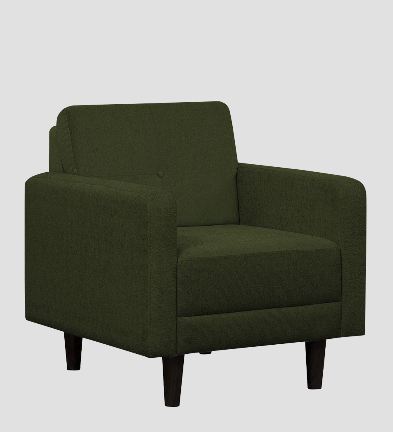 Noha Fabric 1 Seater Sofa In  Olive Green Colour - Febonic Living