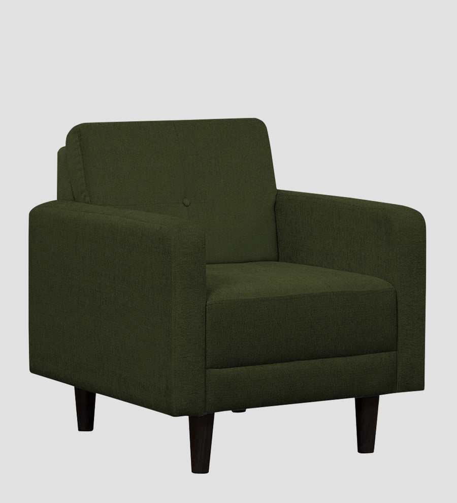 Noha Fabric 1 Seater Sofa In Olive Green Colour - Febonic Living