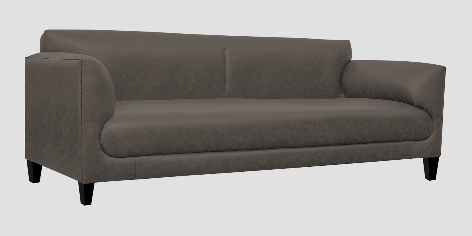 Convi Leatherette 3 Seater Sofa In Shark Grey Colour - Febonic Living