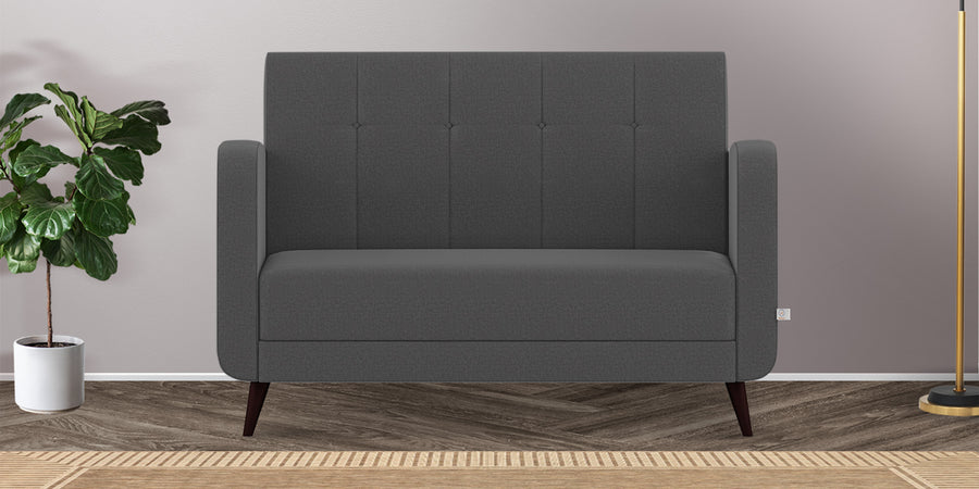 Wiki Velvet 2 Seater Sofa In Davy Grey Colour - Febonic Living