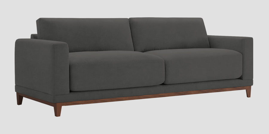 Esha Fabric 3 Seater Sofa In Stone Grey Colour - Febonic Living