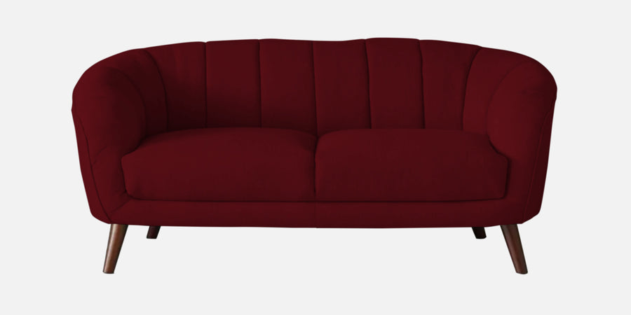 Benjamin Fabric 2 Seater Sofa In Ruby Red Colour - Febonic Living