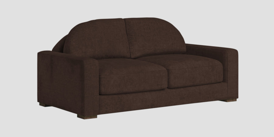 Dara Fabric 2 Seater Sofa In Coffee Brown Colour - Febonic Living