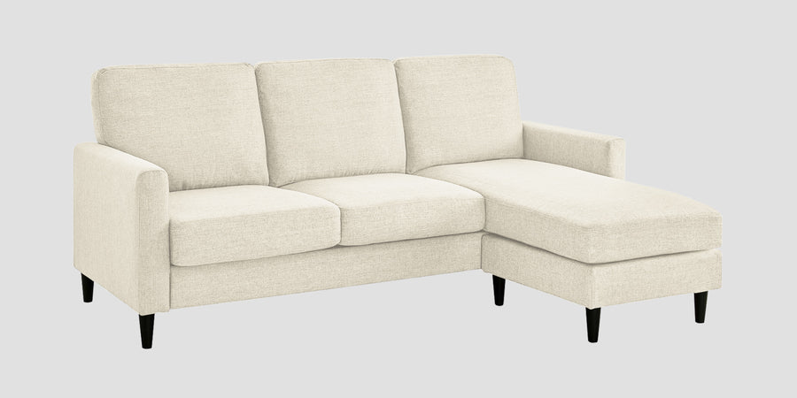 Romie Fabric Lhs Sectional Sofa 2 Lounger In Ivory Cream Colour - Febonic Living