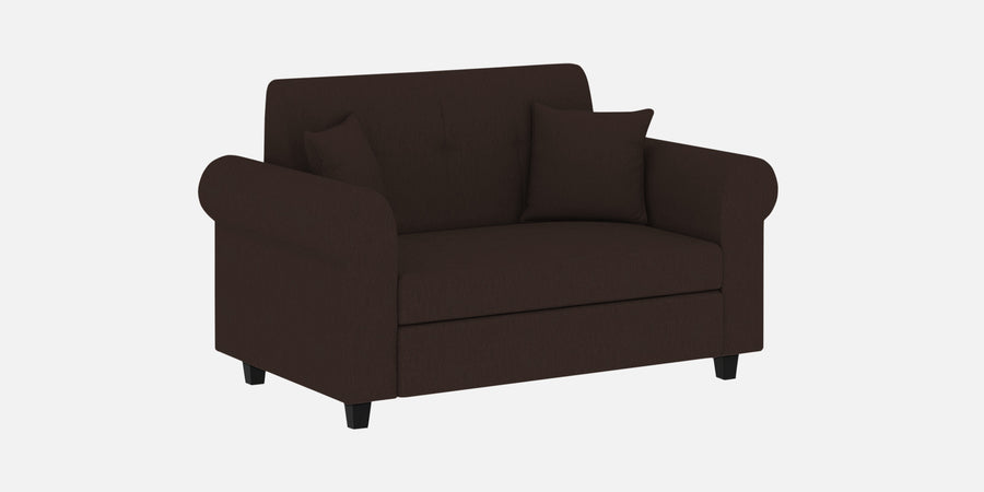 Derado Fabric 2 Seater Sofa In Coffee Brown Colour - Febonic Living