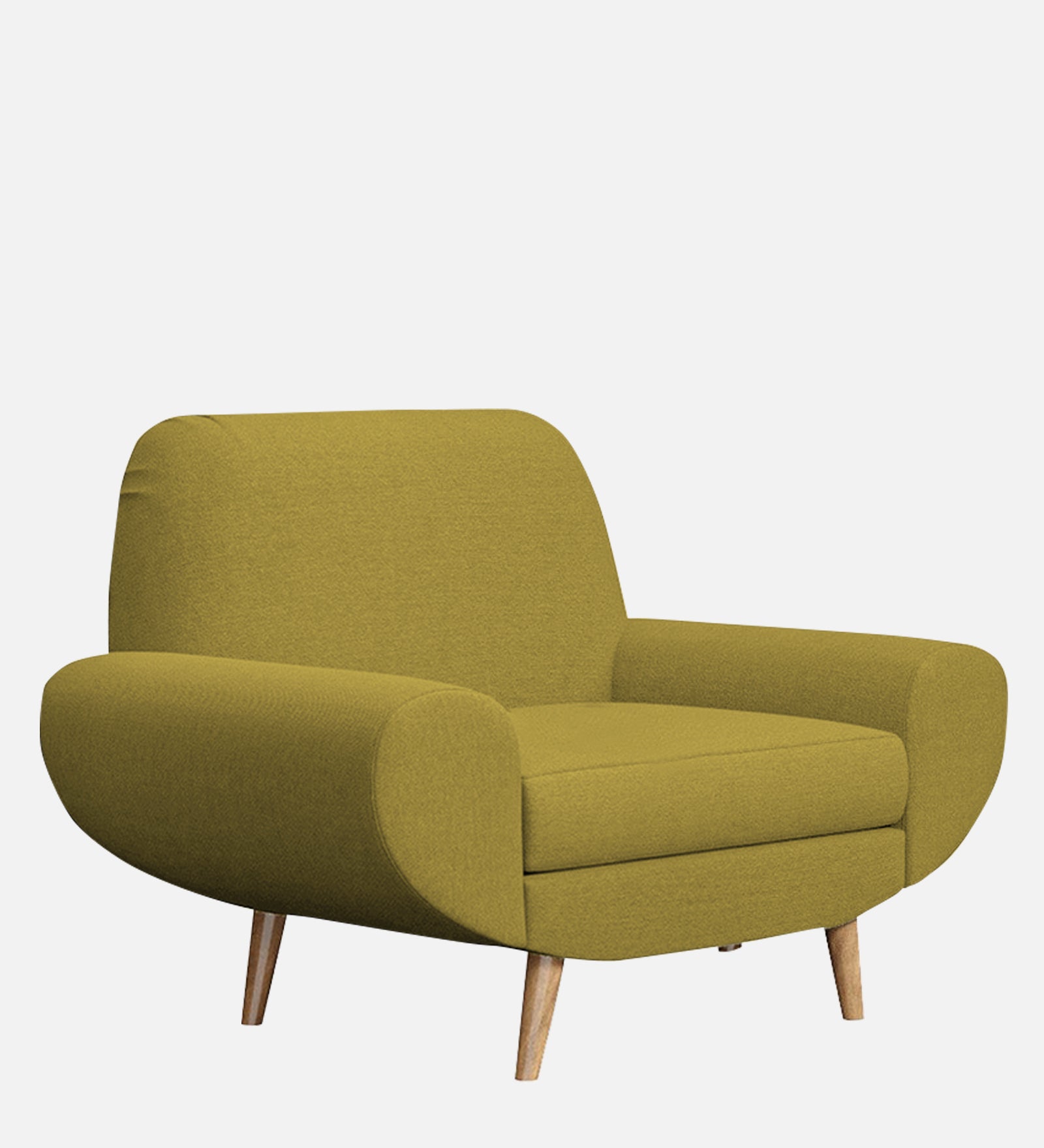 Jessy Fabric 1 Seater Sofa in Parrot Green Colour