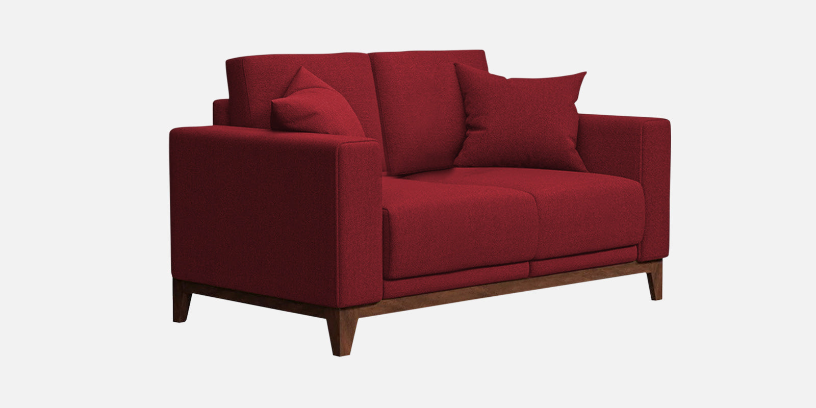 Luca Fabric 2 Seater Sofa in Chilli Red Colour