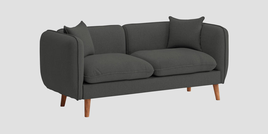 Reva Fabric 2 Seater Sofa In Stone Grey Colour - Febonic Living