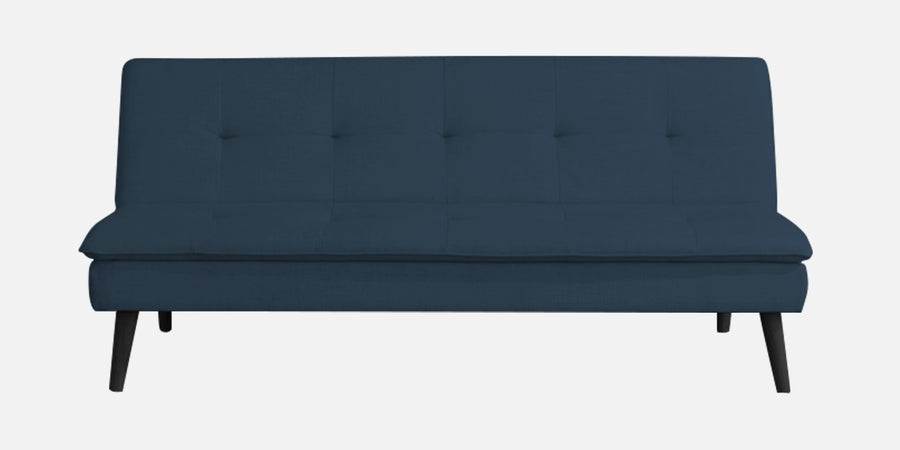 Toner Fabric 3 Seater Convertible Sofa Cum Bed In Light Blue Colour - Febonic Living