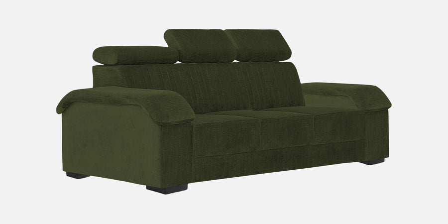 Draco Fabric 3 Seater Sofa In Olive Green Colour - Febonic Living