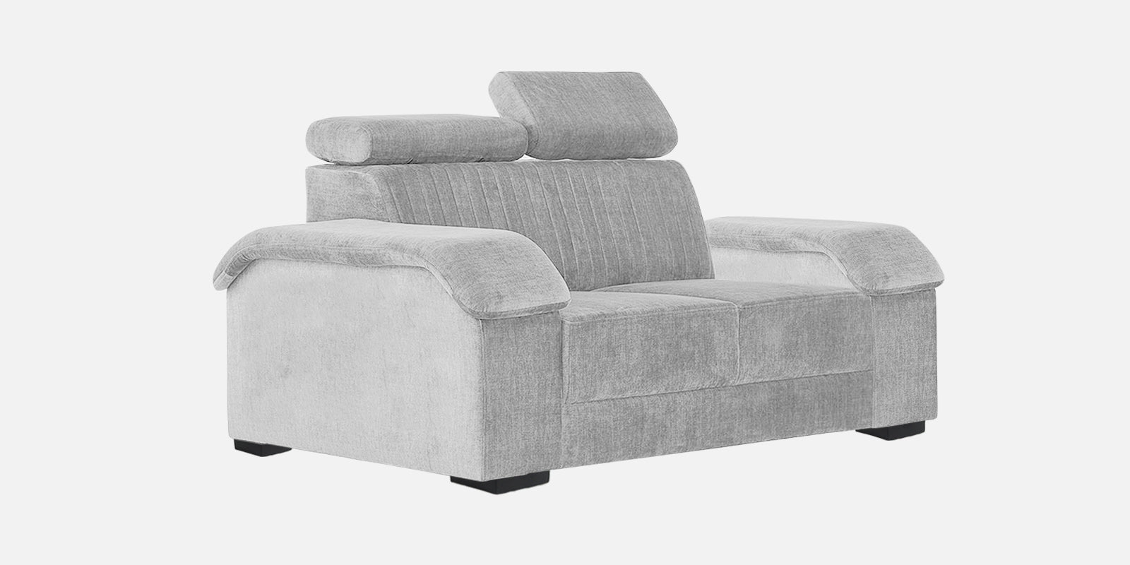 Draco Fabric 2 Seater Sofa In Lit Grey Colour - Febonic Living