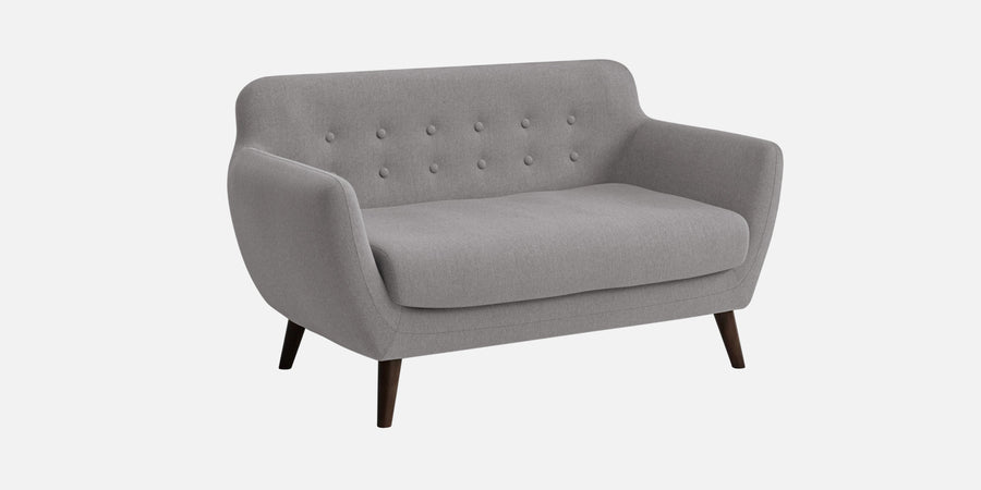 Goofy Fabric 2 Seater Sofa In Silver Grey Colour - Febonic Living