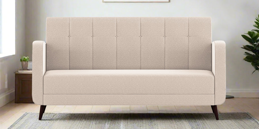 Wiki Velvet 3 Seater Sofa In Camel Beige Colour - Febonic Living