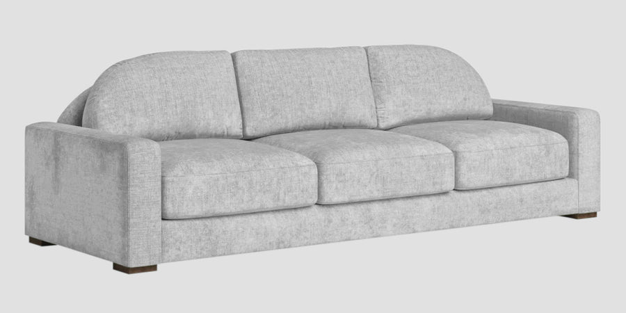 Dara Fabric 3 Seater Sofa In Lit Grey Colour - Febonic Living