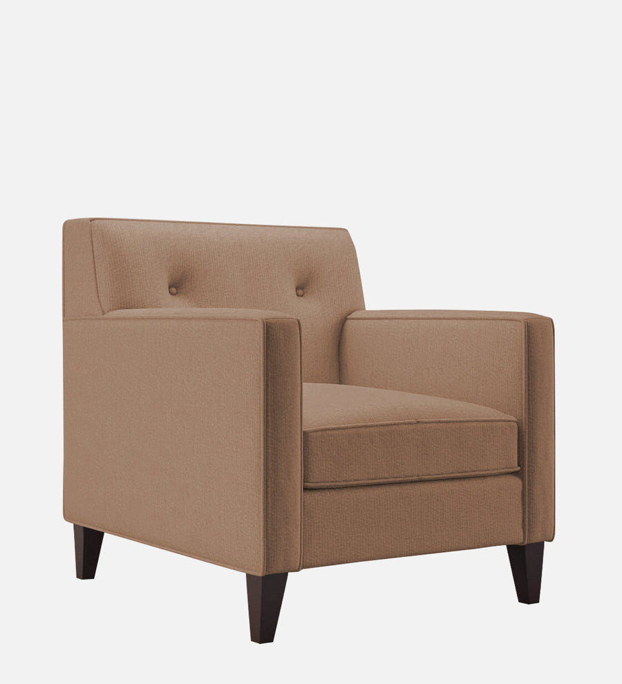 Miller Fabric 1 Seater Sofa In Cosmic Beige Colour - Febonic Living