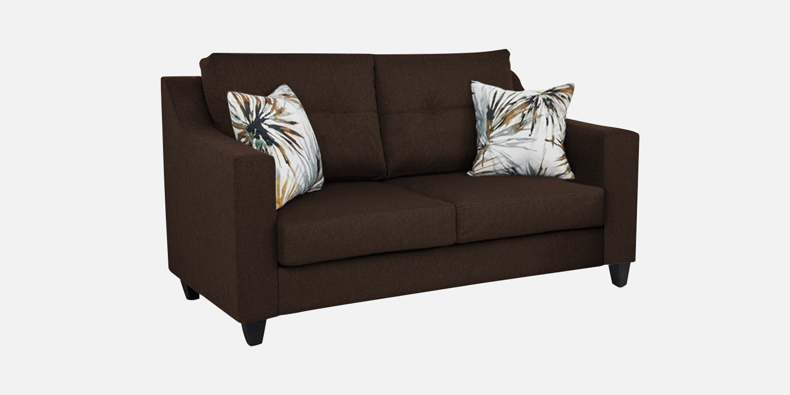 Welly Fabric 2 Seater Sofa In Cidar Brown Colour