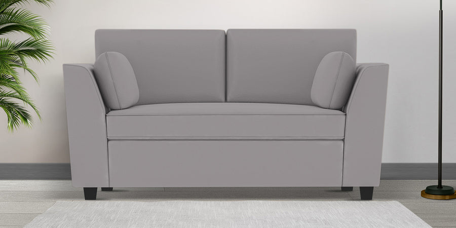 Bristo Velvet 2 Seater Sofa In Concrete Grey Colour With Storage - Febonic Living
