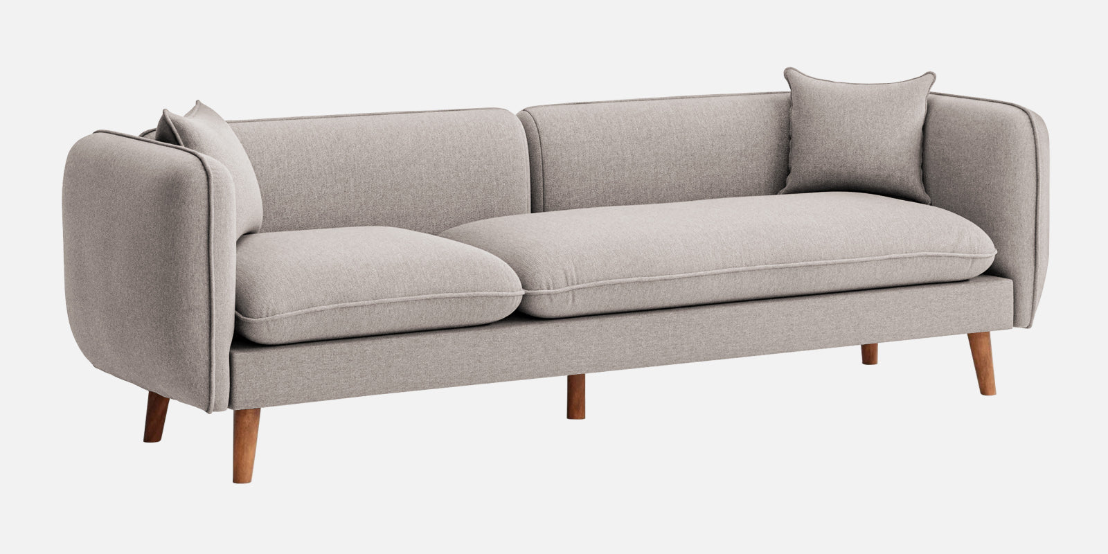 Reva Fabric 3 Seater Sofa In Storm Grey Colour