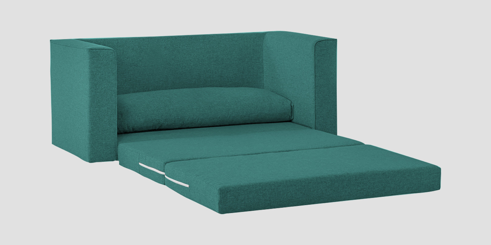 Kenia Fabric 3 Seater Foldable Sofa Cum Bed In Sea Green Colour - Febonic Living