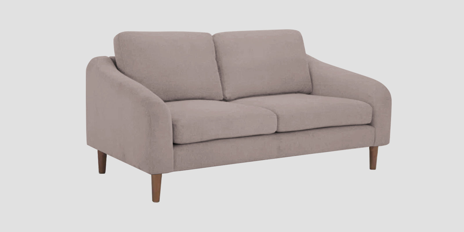 Elara Fabric 2 Seater Sofa in Almond Beige Colour - Febonic Living