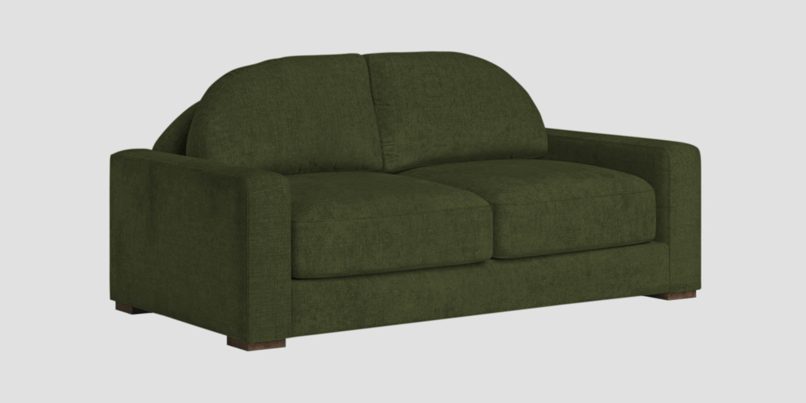 Dara Fabric 2 Seater Sofa In Olive Green Colour