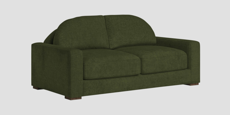 Dara Fabric 2 Seater Sofa In Olive Green Colour - Febonic Living