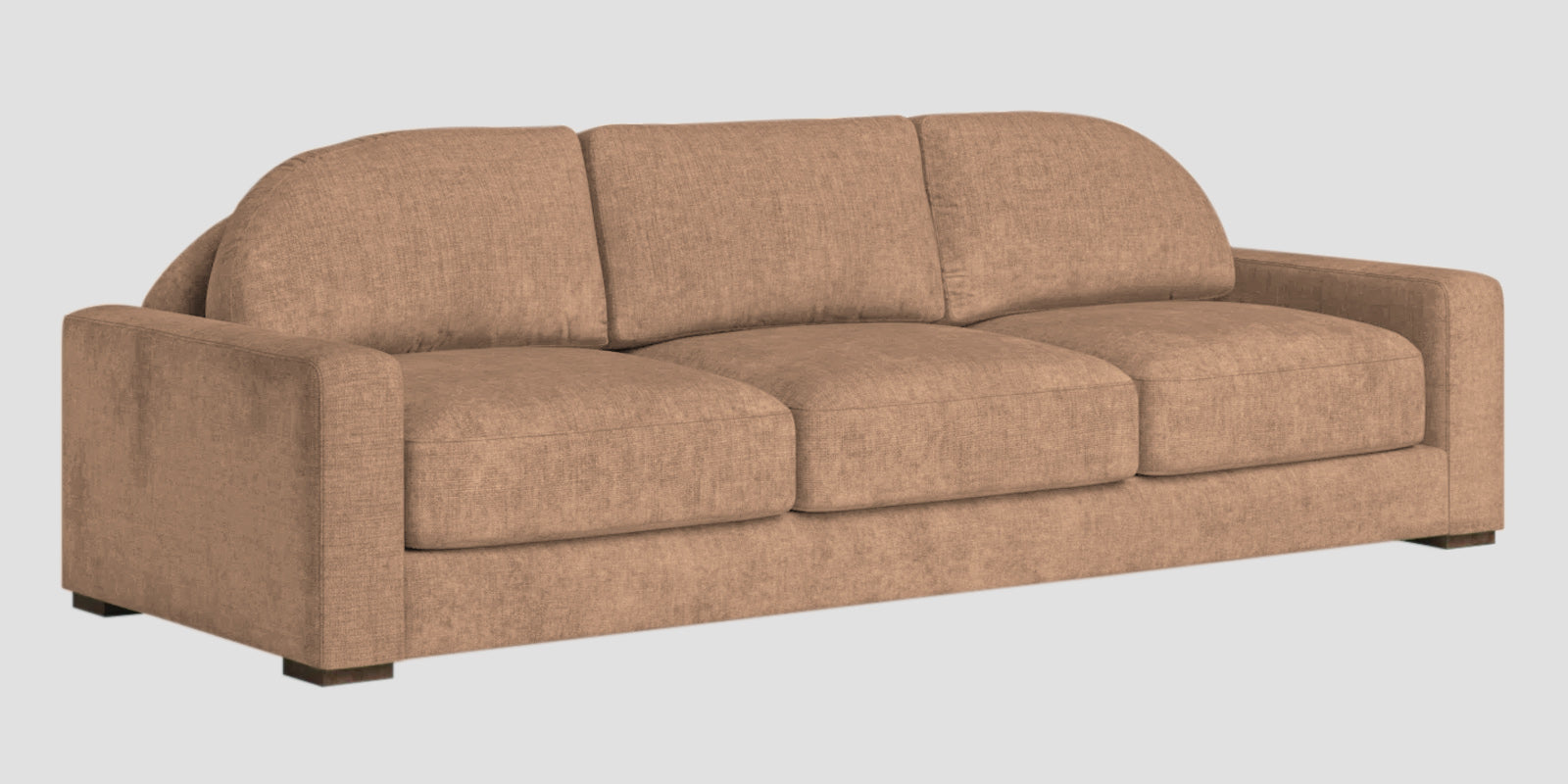 Dara Fabric 3 Seater Sofa In Cosmic Beige Colour