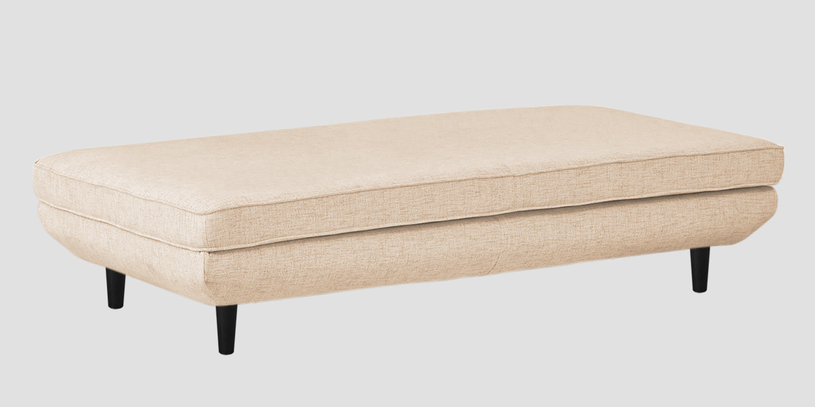 Hiver Fabric Day Bed Sofa In Woom Beige Colour With Back Rest - Febonic Living