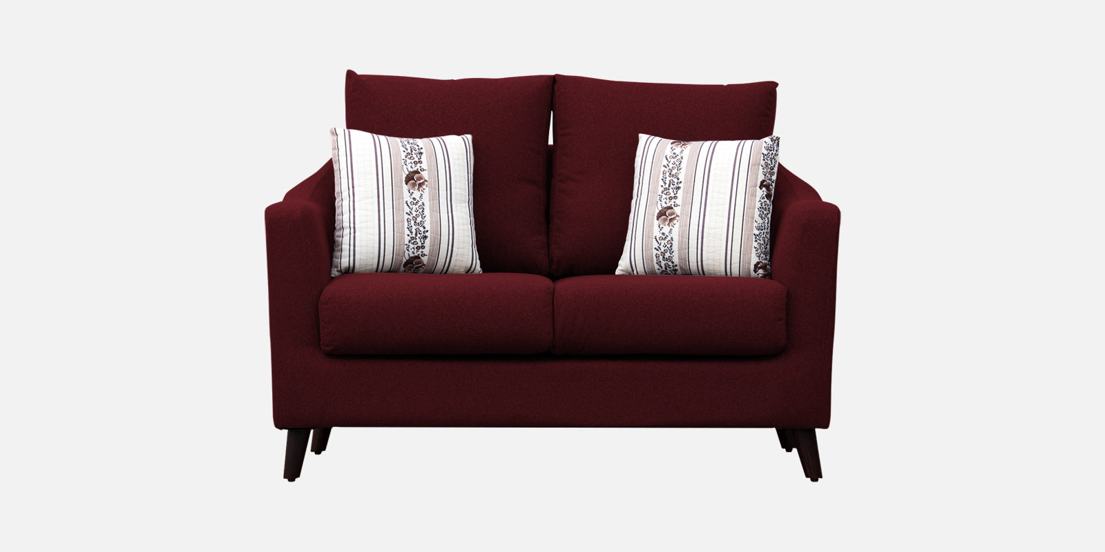 Kevin Fabric 2 Seater Sofa in Ruby Red Colour